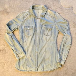 Chambray button down shirt